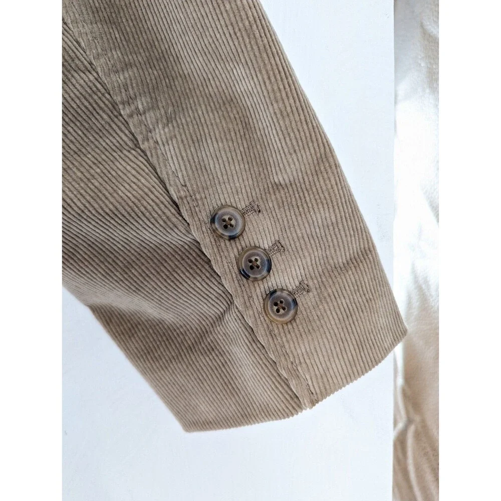 The Territory Ahead Size Large Tan Corduroy Blazer Ranch Western Texas Cowboy